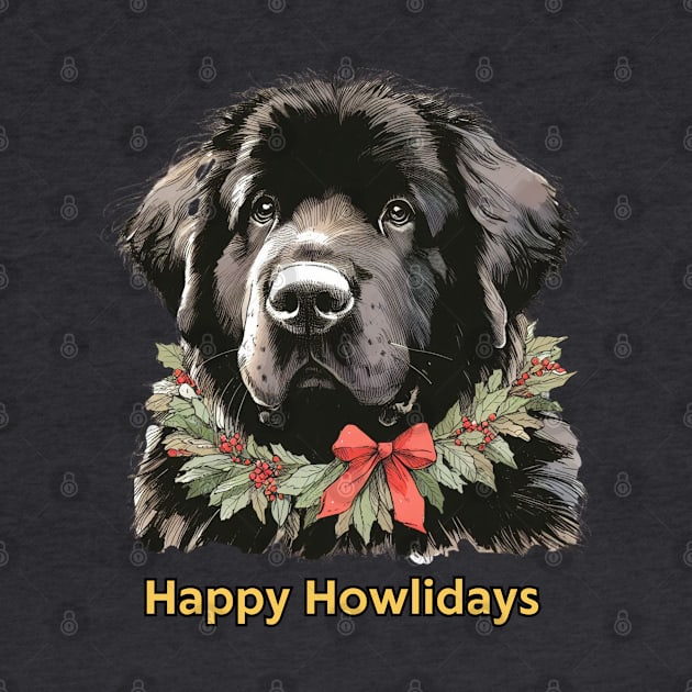 Happy Howlidays Newfoundland by ZogDog Pro